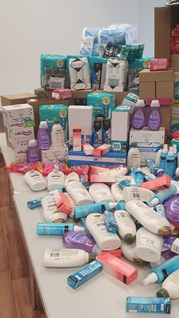 A donation of Hygiene Products